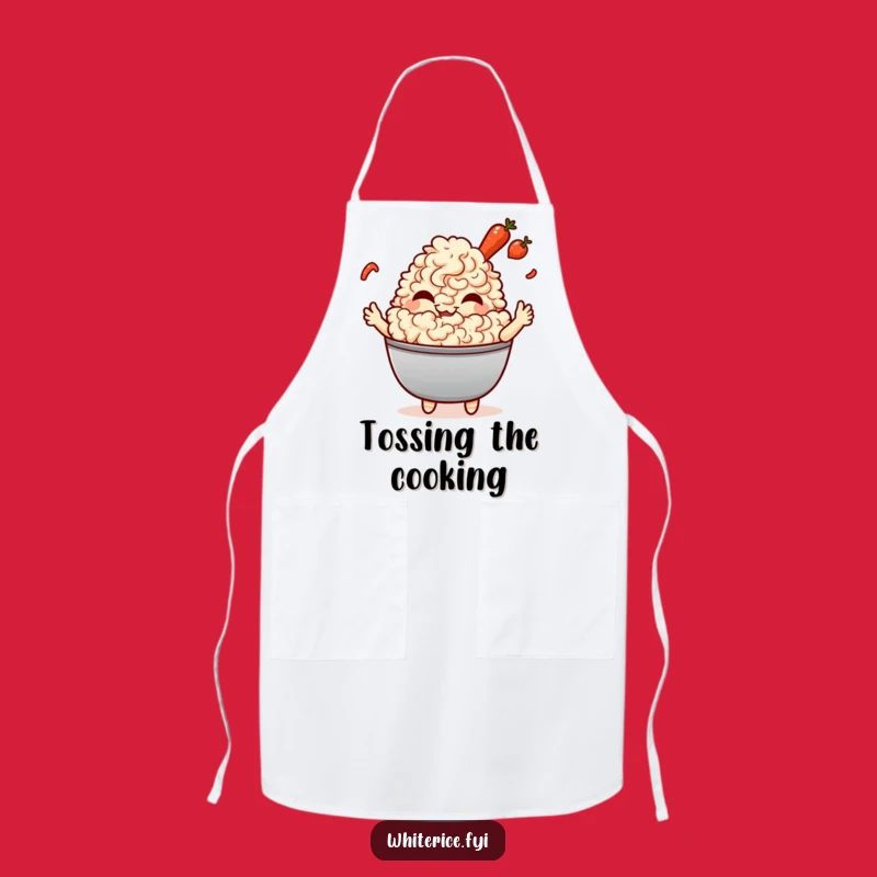 Funny Fried Rice Giggle Apron: Kawaii Chef Wear, Perfect Funny Gift