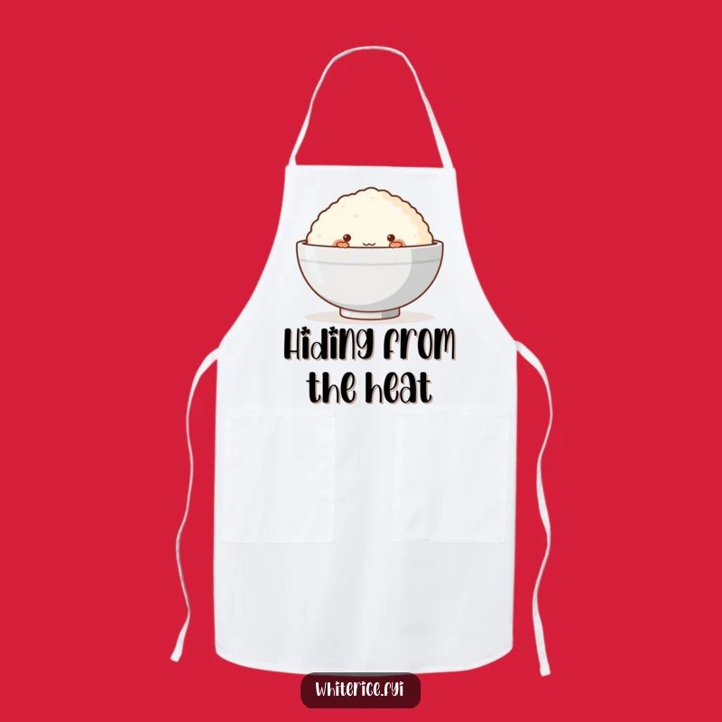 Funny Rice Cake Apron: Cook with Sweet Shyness and Charm