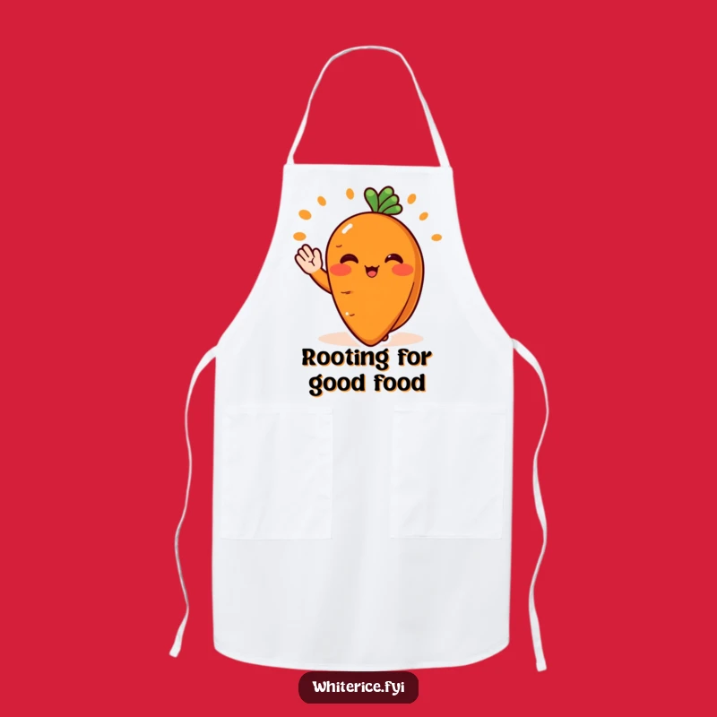 Funny Carrot Chef Apron: Cheerful Slice Serving, Kitchen Gift