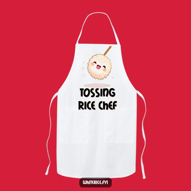 Funny Playful Rice Apron - The Whimsical Chef's Kitchenwear