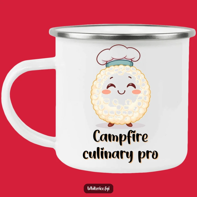Funny Chef Rice Grain Camping Mug: Cute Character Mug Funny Gift