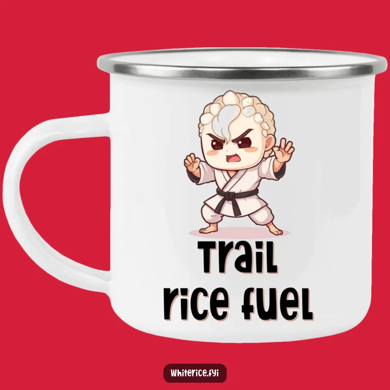 Funny Rice Warrior Camping Mug - Delighted Grain Outdoor Adventure Gift