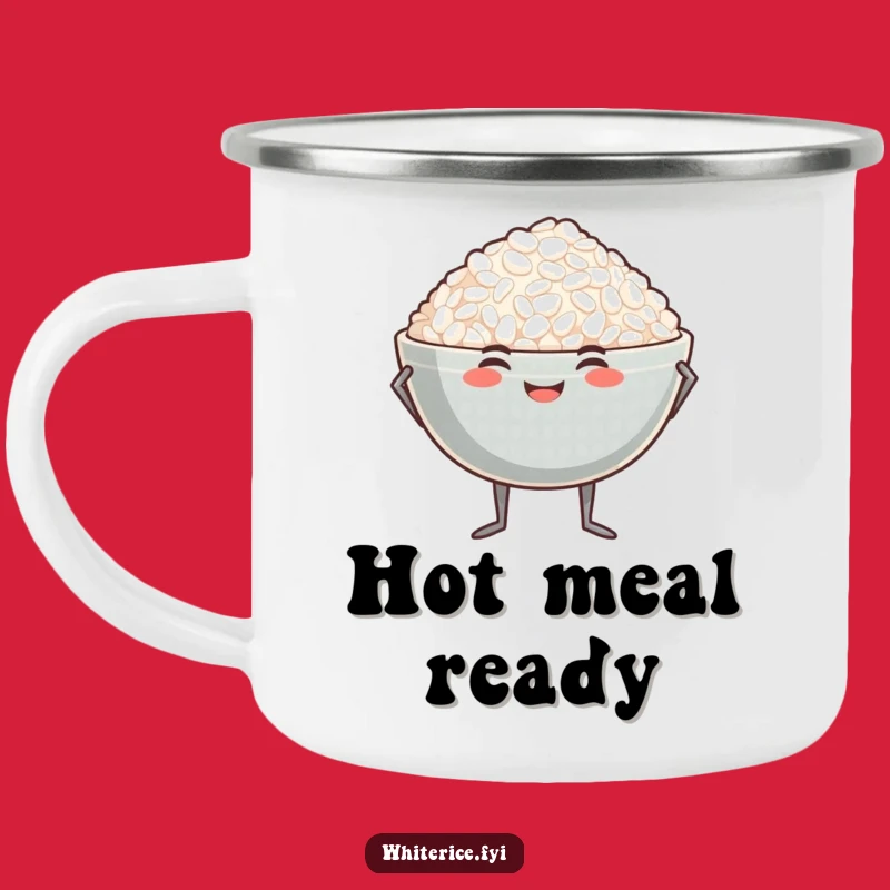Funny Proud Rice Bowl Camping Mug: Confident Camp Companion