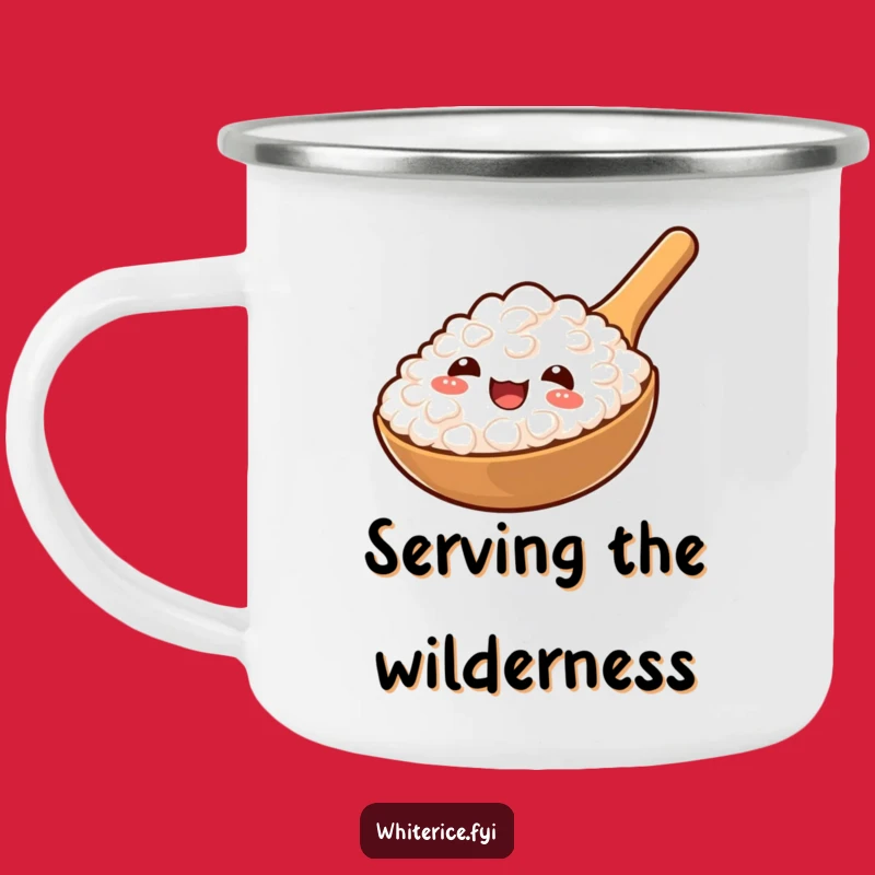 Funny Rice Paddle Camping Mug: Cheerful Sips in the Great Outdoors