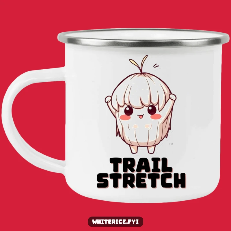 Funny Sticky Rice Stretch Camping Mug: Determined Outdoor Drinkware, Perfect Gift