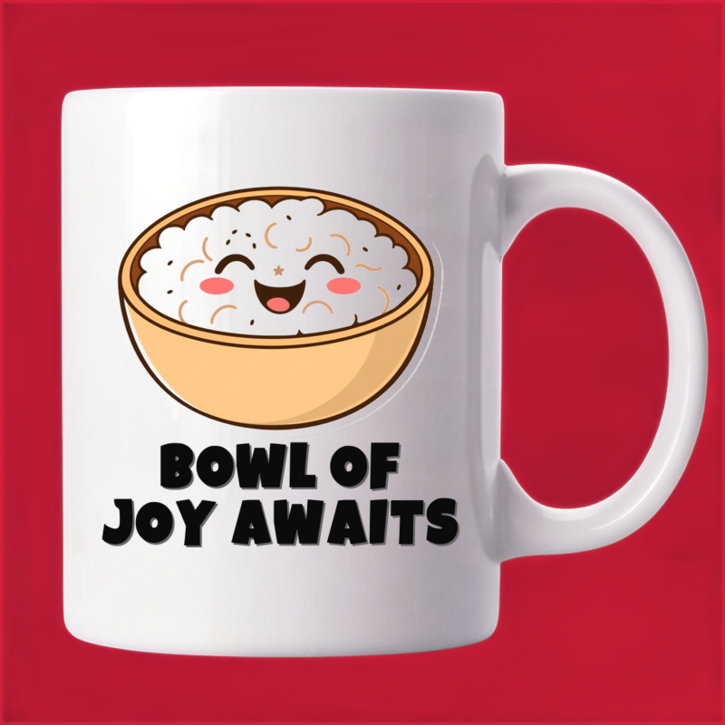 Smiling Rice Bowl Mug: Start Smiling! 