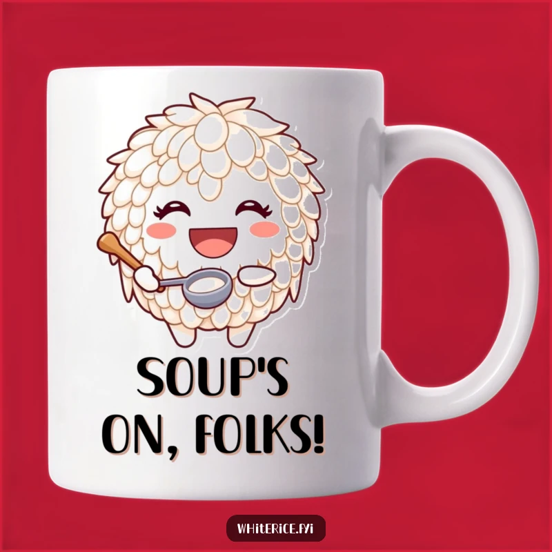 Funny Happy Rice Mug - The Perfect Funny Gift for Joyful Cooks!
