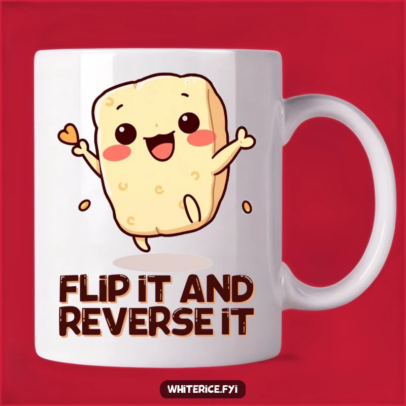 Funny Rice Cracker Flip Mug: A Playful Kawaii Snack Gift Perfect for a Laugh