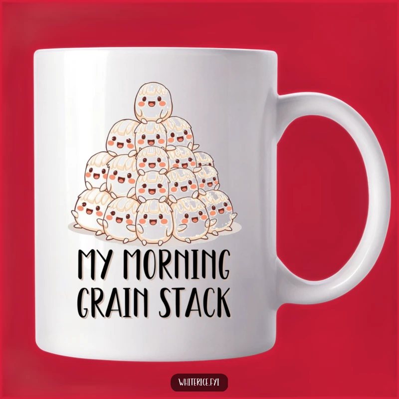 Funny Rice Pyramid Mug: A Cheerful Heap For a Hilarious Gift!