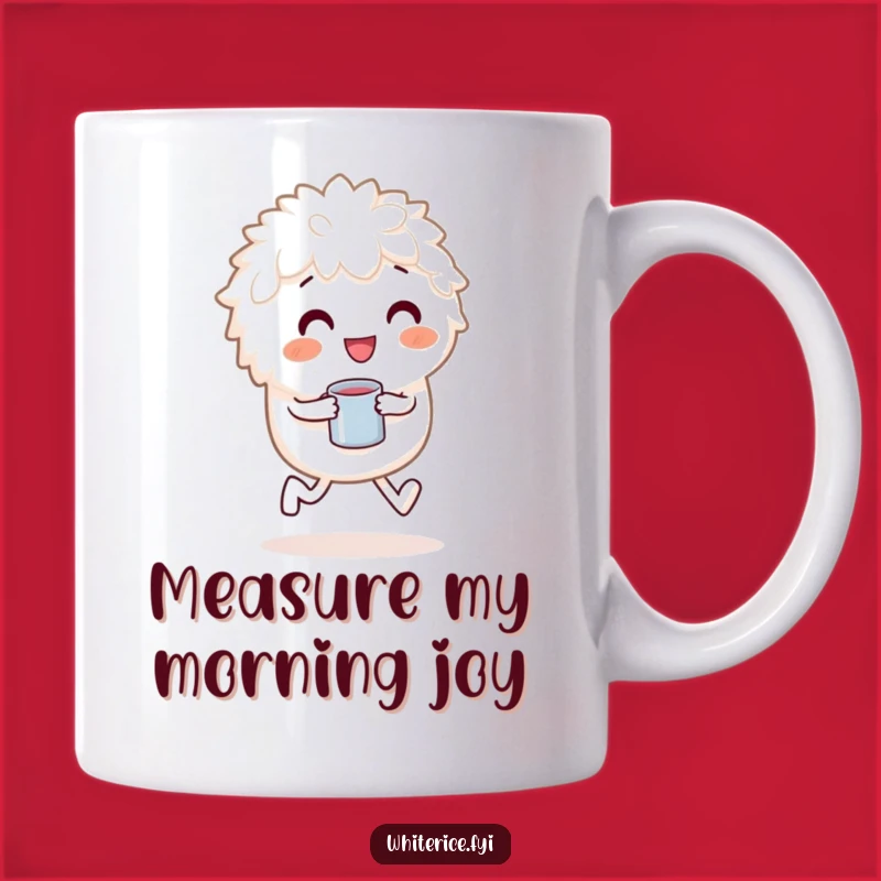 Funny Rice Skipping Mug: Start Your Day with Joyful & Humorous Energy