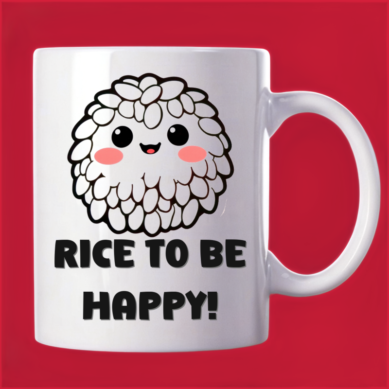 Blushing Rice Grain Mug: A Happy Meal 