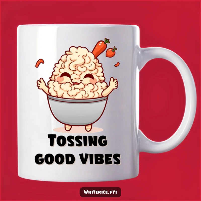 Funny Fried Rice Giggle Mug: Kawaii Chef Gift, Perfect for Kitchen Humor