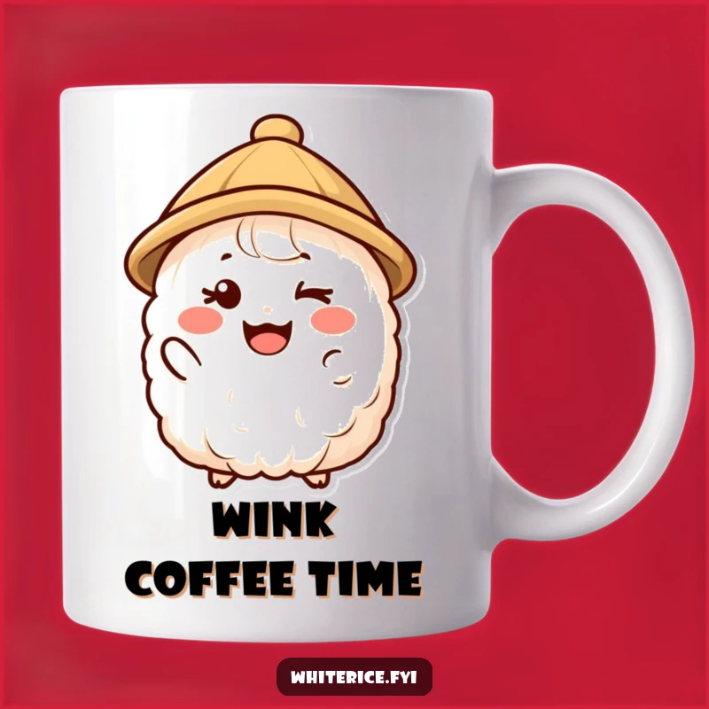 Funny Winking Rice Mug - The Perfect Funny Gift for a Secret Smile!