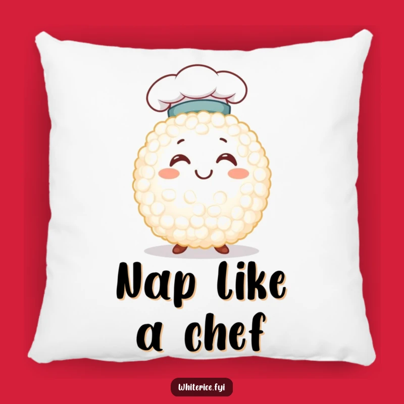 Cozy Chef Rice Grain Pillow: Cute Character Cushion Funny Gift