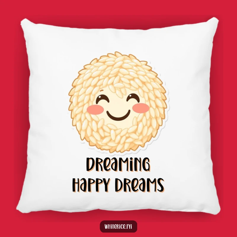 Funny Smiley Rice Pillow: Cozy Comfort with a Cheerful Glob's Happy Vibe