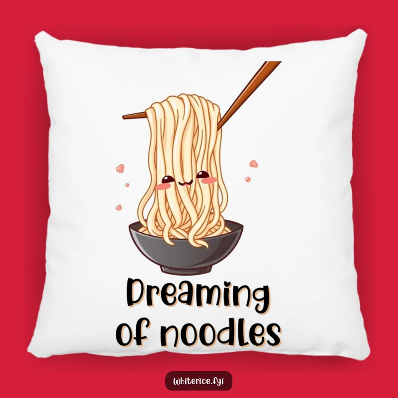 Funny Noodle Pillow: Cuddle Up with Playful Noodles and Chopsticks Comfort