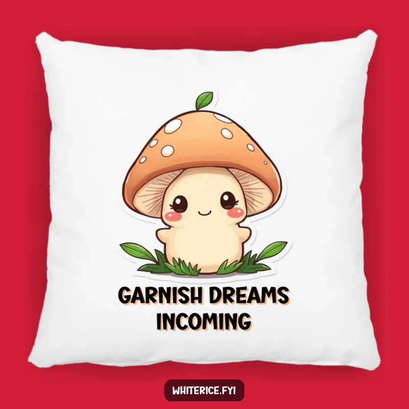 Funny Mushroom Chef Pillow: Shy Character Garnishing, Comfy Gift