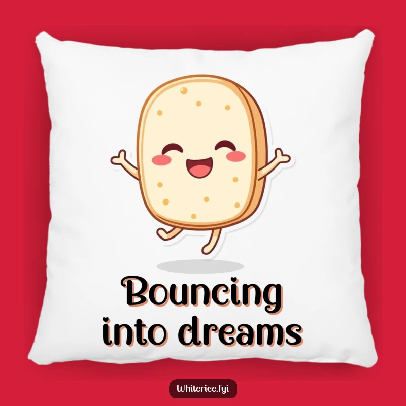 Funny Rice Cake Pillow: Soft Bouncing Character, a Comfy Funny Gift for Joy