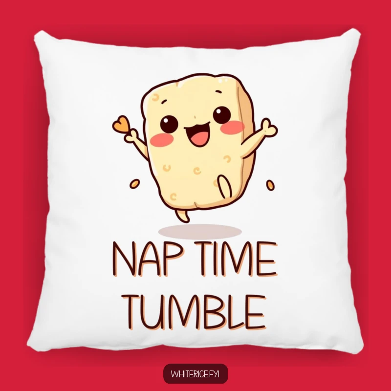 Funny Rice Cracker Flip Pillow: Playful Kawaii Comfort, Perfect Snack Lover Gift