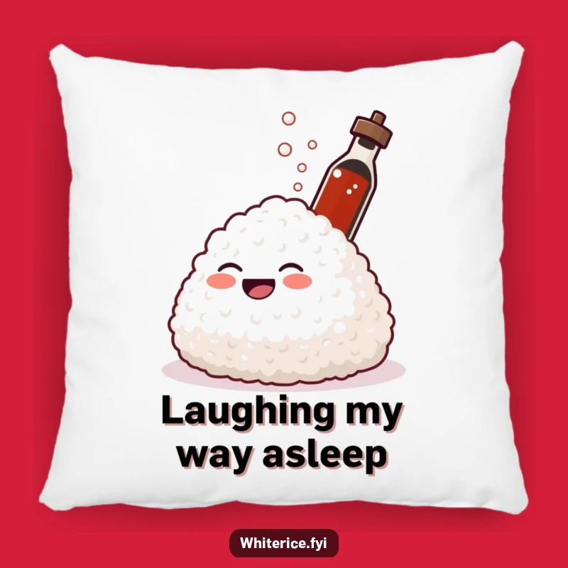 Funny Spraying Rice Pillow: Cozy Comfort with a Giggling Glob's Soy Sauce Fun