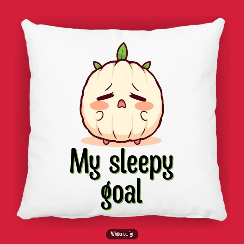 Funny Sleepy Rice Pillow: Yawning Character Decor, Cozy Cushion, Fun Gift!