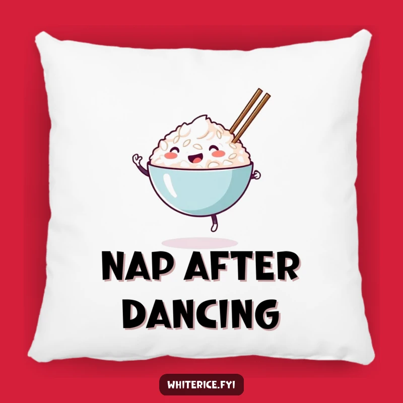 Funny Happy Rice Bowl Pillow: Cozy Comfort with a Fun Twist