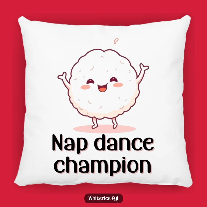 Funny Dancing Rice Pillow: Cozy Comfort with a Happy Glob's Cheerful Vibe