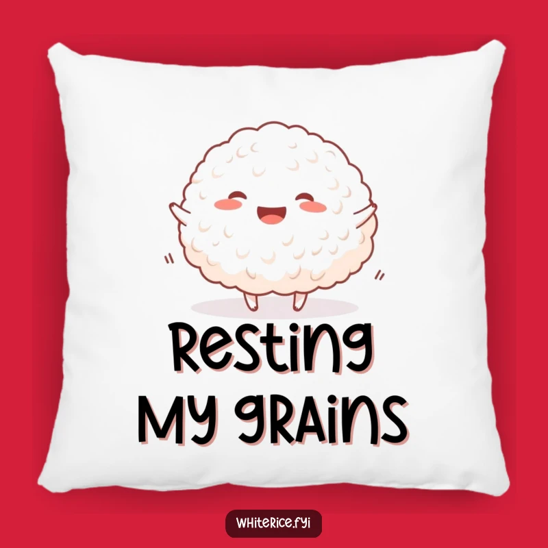 Funny Happy Rice Pillow: Snuggle Up with Joyful Comfort