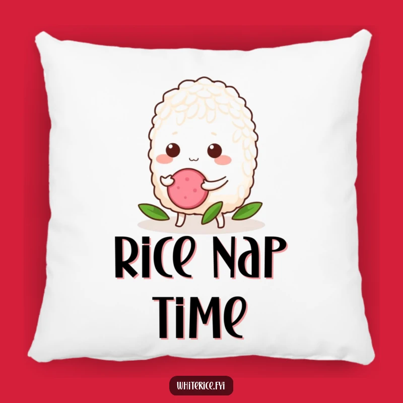 Funny Determined Rice Pillow - A Comforting Hug of Motivation