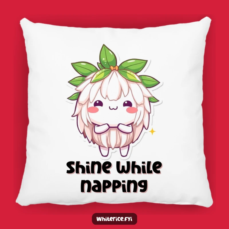 Funny Jasmine Rice Shine Pillow: Brilliant Kawaii Comfort, Perfect Gift