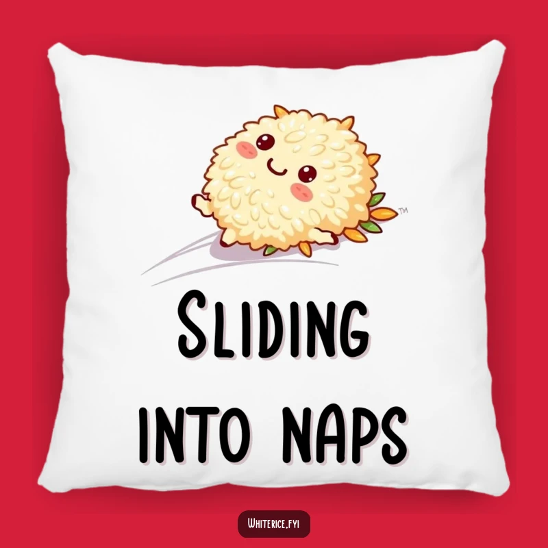 Funny Sliding Rice Pillow: Playful Character, Cozy Decor