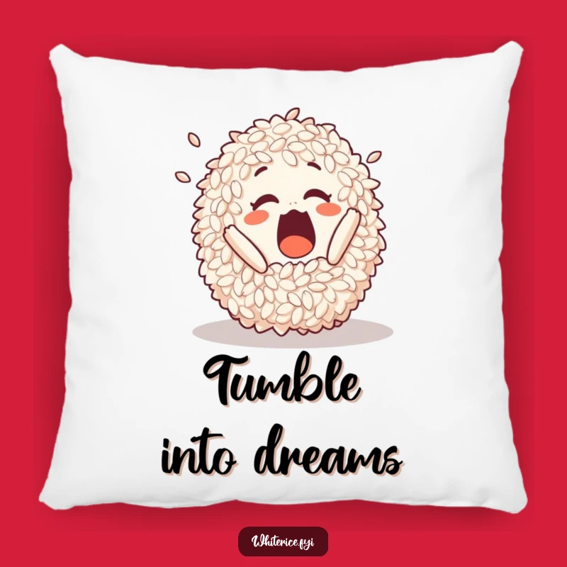 Funny Tumbling Rice Pillow: Comfy Cushion with a Hilarious Surprise