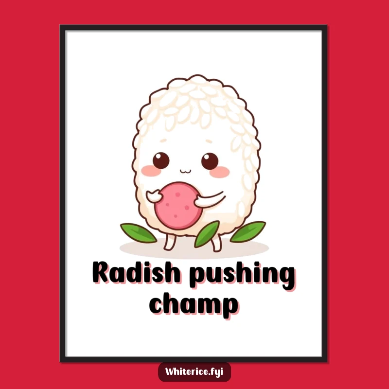 Funny Determined Rice Digital Art - Instant Motivation for Humorous Walls