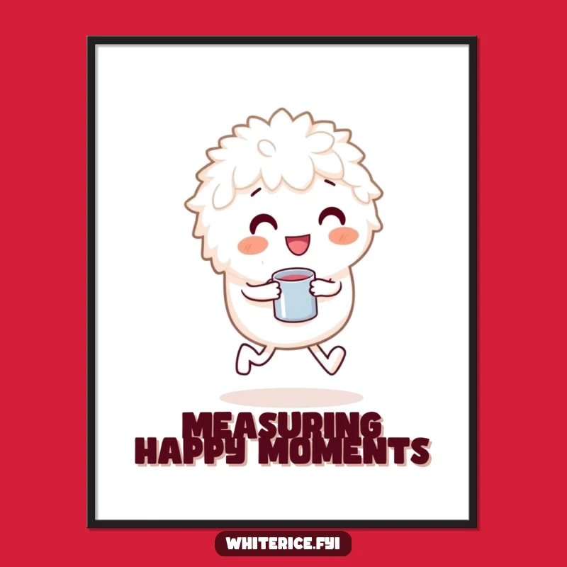 Funny Rice Skipping Digital Art: Instant Joyful Energy for Your Walls