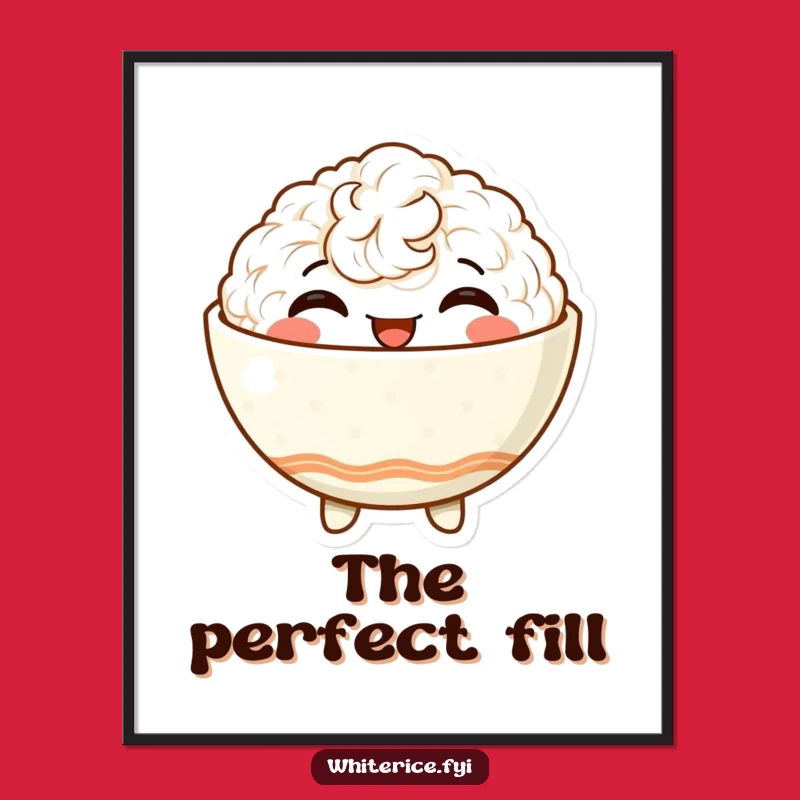 Funny Satisfied Rice Bowl Digital Art - Beaming Smile Perfect Funny Gift