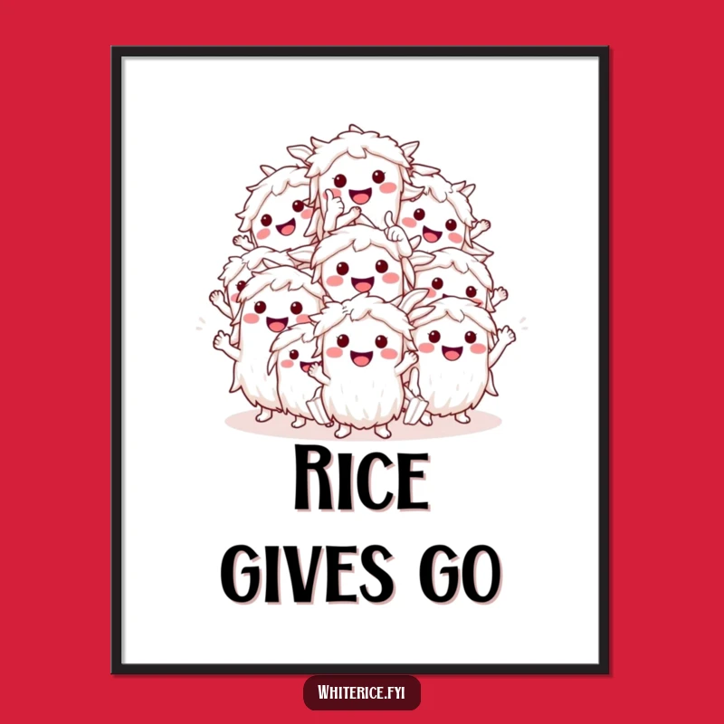 Funny Thumbs Up Rice Digital Art: Instant Approval for Your Walls