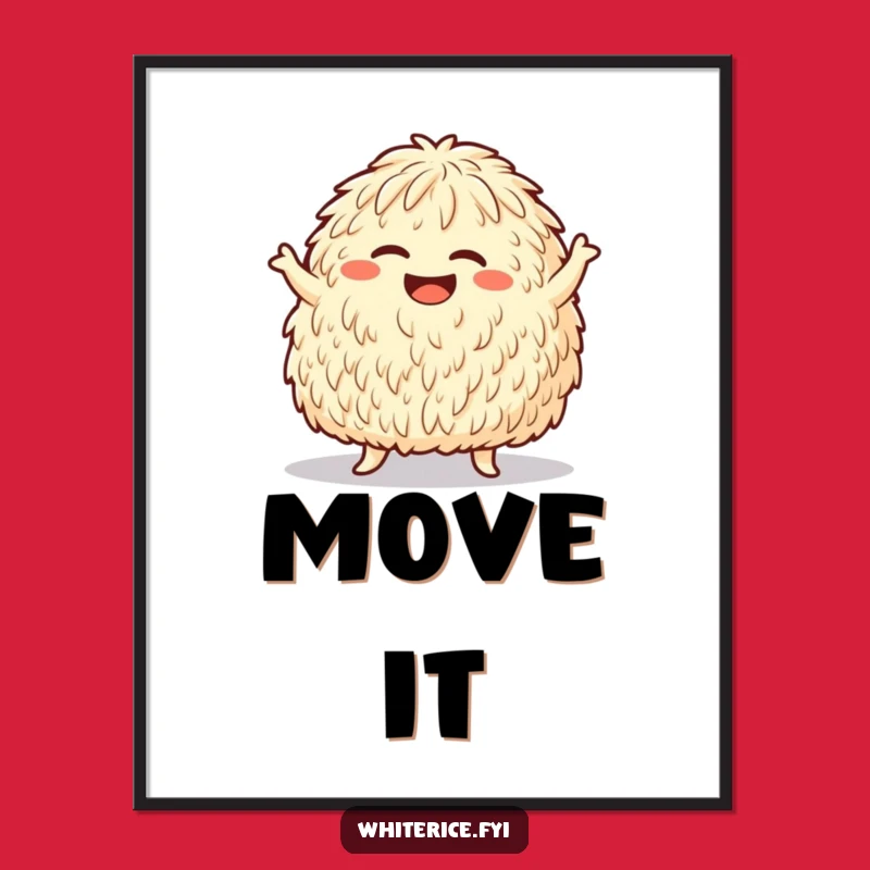 Funny Dancing Rice Digital Art - Instant Joyful Decor!