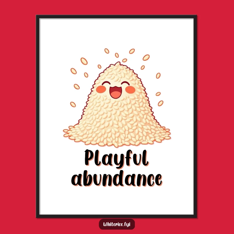 Funny Juggling Rice Digital Art: Instant Playful Decor