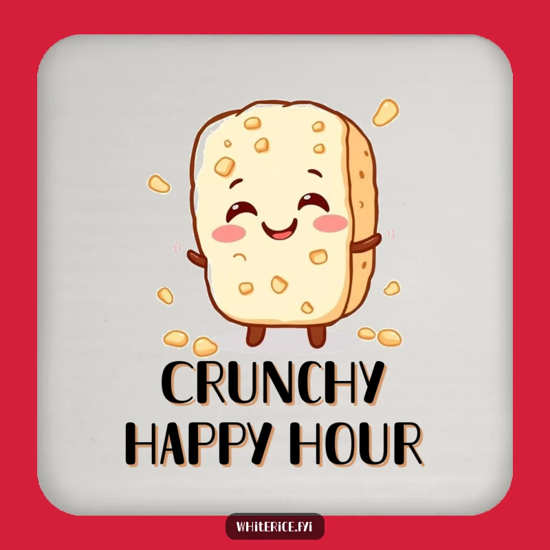 Funny Rice Cracker Coaster - Protect Surfaces Perfect Funny Gift