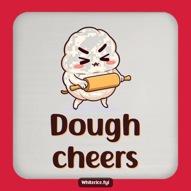 Funny Rice Dumpling Coaster: Protect Surfaces With Determination!