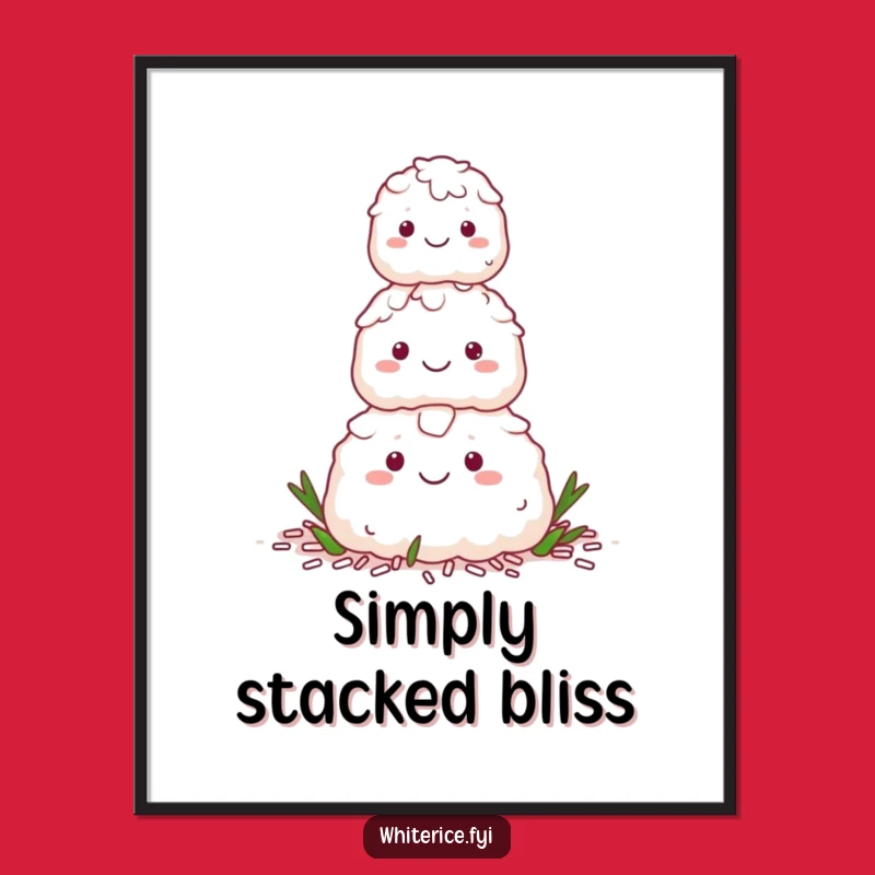 Funny Rice Pyramid Poster: Add Harmonious Humor to Your Walls