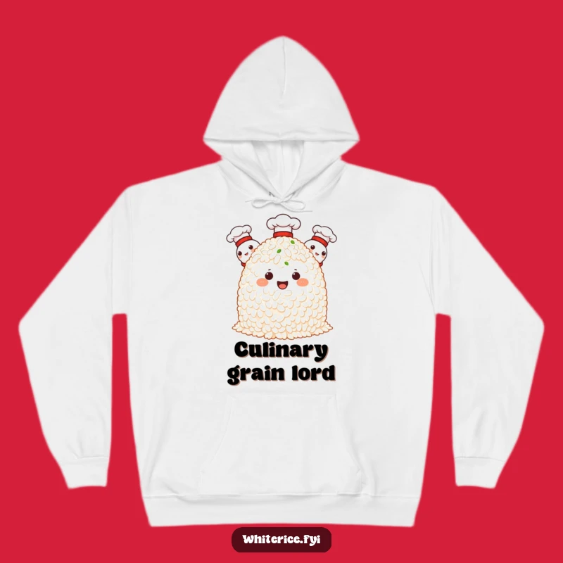 Funny Chef Rice Hoodie: Proud Characters, Cozy Kitchen Sweatshirt, Perfect Gift!