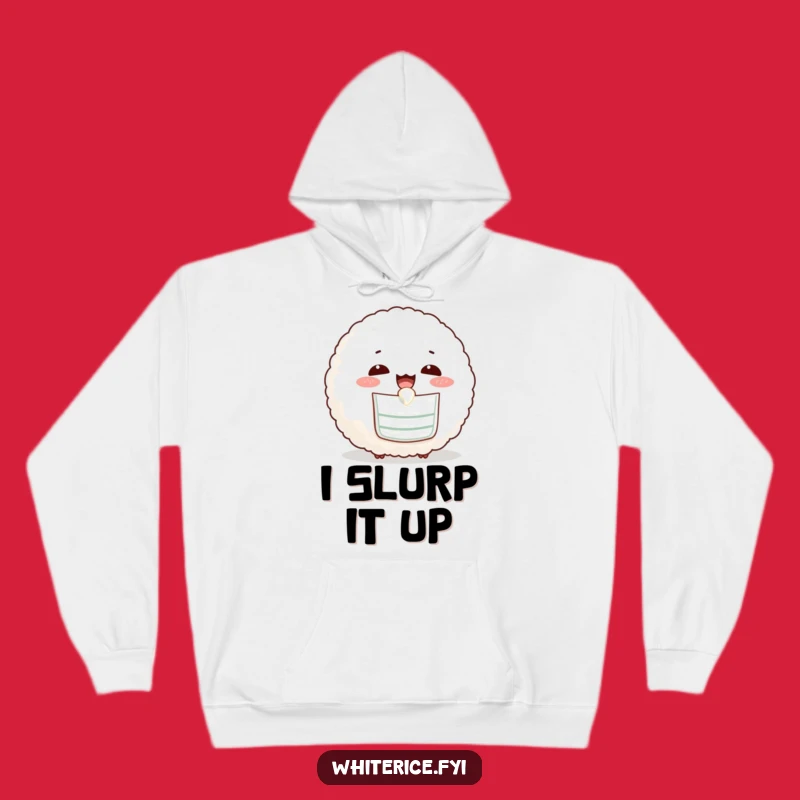 Funny Bibbed Rice Ball Hoodie: Cozy Comfort with a Happy Eater