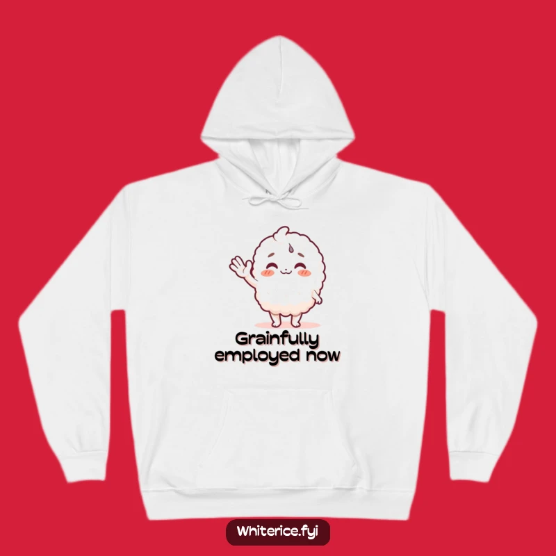 Funny Comfy Rice Hoodie: Cozy Character Welcoming Gift for Friends