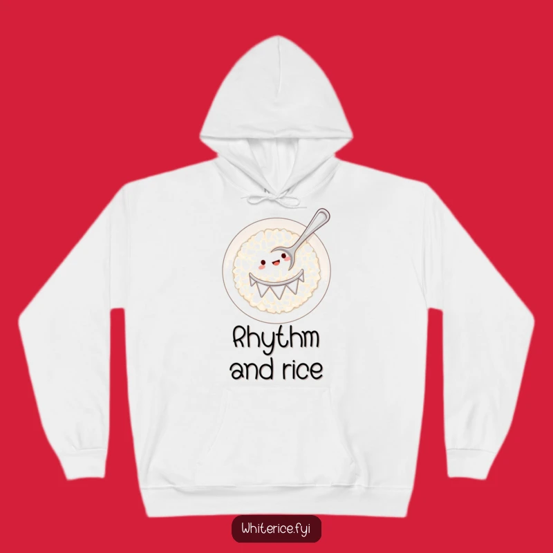 Funny Drumming Rice Hoodie: Cozy Beats for a Hilarious Gift!