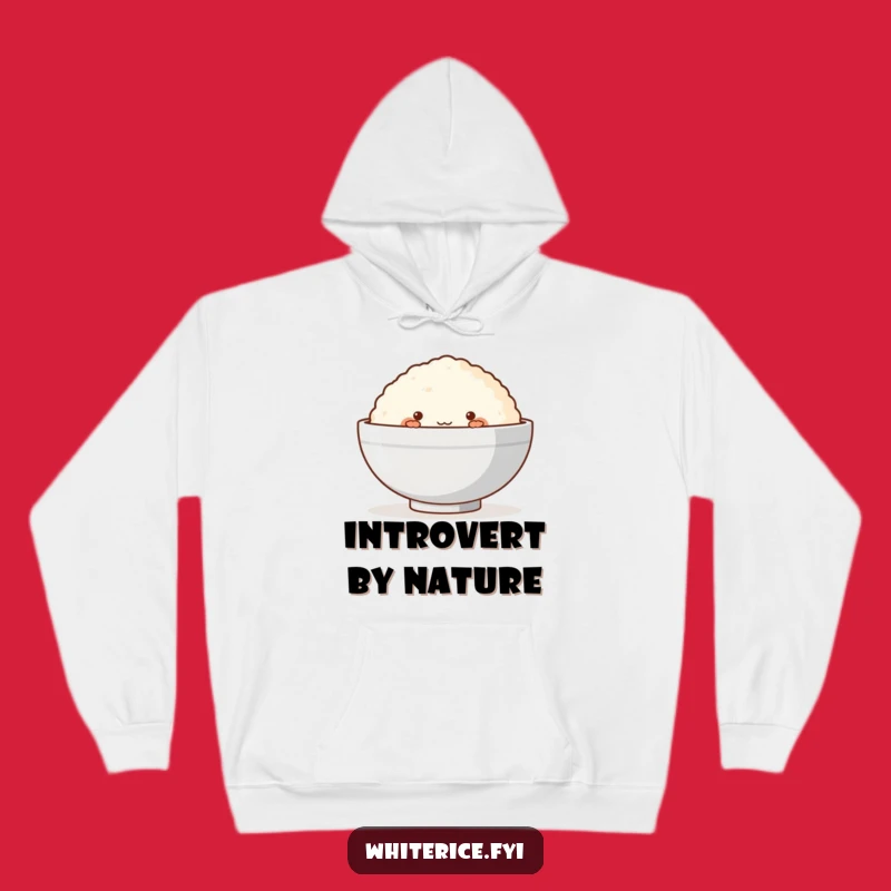 Funny Rice Cake Hoodie: Cozy Up in Shyness with this Peeking Treat