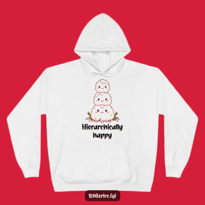 Cozy Funny Rice Pyramid Hoodie: Stay Warm with Humorous Harmony