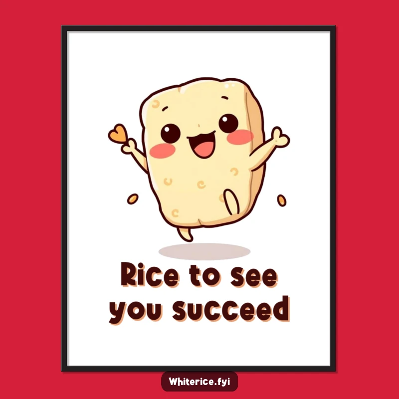 Free Printable Wall Art: Funny Kawaii Rice Cracker Acrobatics for Humorous Home Decor