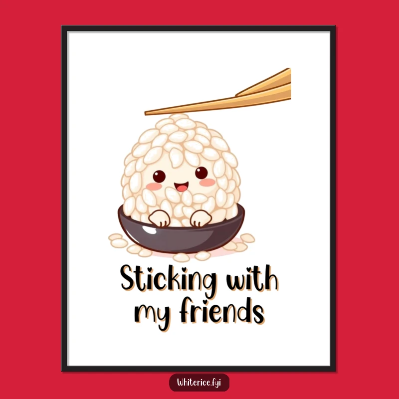 Free Printable Wall Art: Peeking Rice Grain, Whimsical Downloadable Decor Gift