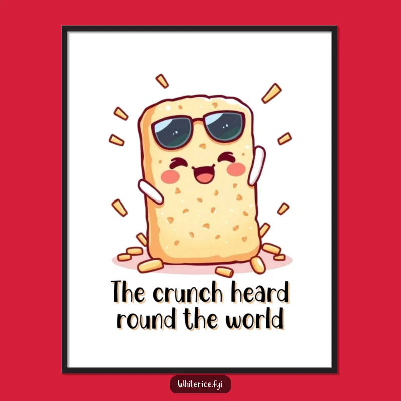 Funny Free Printable Wall Art: Kawaii Rice Cracker Snap for a Dash of Humor